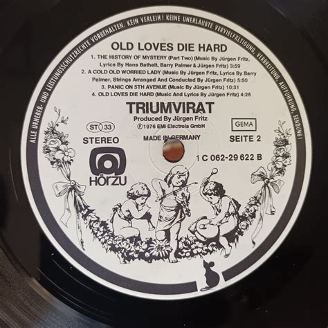 Triumvirat ‎ Old Loves Die Hard [1976] Vinyl Lp Prog Rock Hor Zu