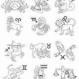 Zodiac Coloring Pages Signs Chinese Adults Getdrawings Printable Getcolorings sketch template