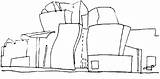 Guggenheim Bilbao Gehry sketch template