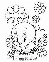 Easter Coloring Tweety Pie Sheet Pages Colouring Happy Disney Sheets Color Print Printable Kids Ausmalbilder sketch template