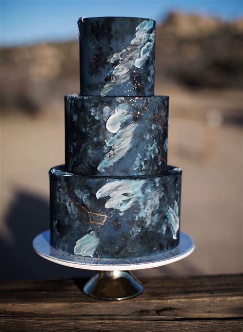 Galaxy Wedding Cake How To Make A Galaxy Mirror Cake With Pictures