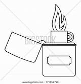 Lighter Icon sketch template