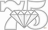 75 Coloring Diamond Wedding Pages Anniversary Years Clipart Printable Kleurplaten Color Diamanten Van sketch template