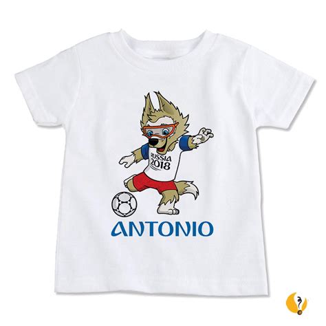 camiseta personalizada mascote copa russia 2018 no elo7
