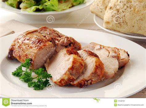 pork loin roast stock image image  pork breads roasted