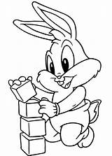 Coloring Looney Toon Popular Tunes Bunny Baby Pages sketch template