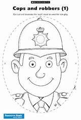 Cops Robbers Policeman Scholastic Cop Accompanying sketch template