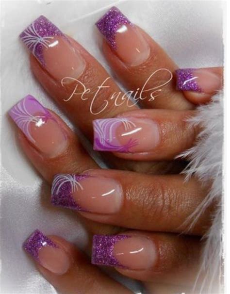 Saved Photos Purple Nail Art Purple Nails Floral Nails