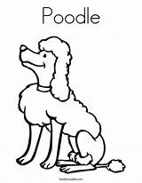 Poodle Coloring Drawing Pages Outline Poodles Clipart Toy Dog Logging Cute Standard Print Printable Color Cartoon Line Template Skirt Speed sketch template