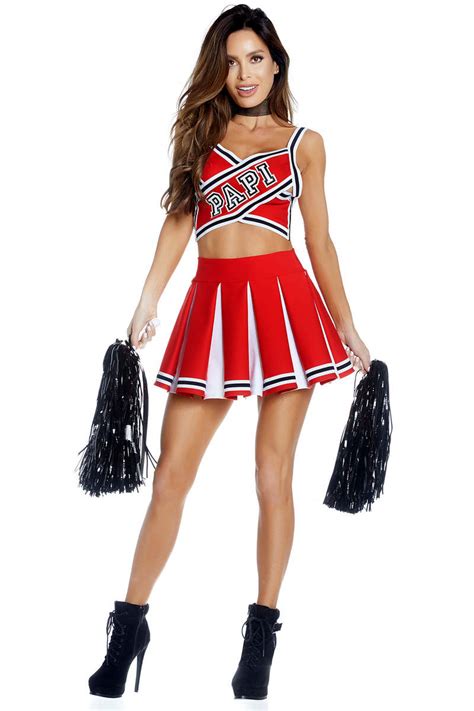 papi s prize sexy cheerleader costume by forplay foxy lingerie