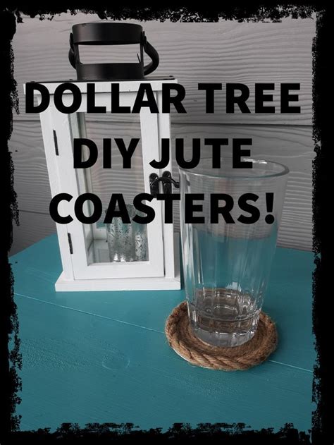 dollar tree jute  rope diy coasters dollar tree decor