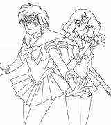 Sailor Moon Coloring Pages Uranus Neptune Printable Cartoon Kids Color Manga Book Library Clipart Blank Cliparts Bestcoloringpagesforkids Saturn Pluto Choose sketch template