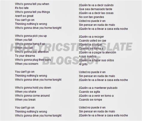 top lyrics translated canciones top traducidas  cars drive