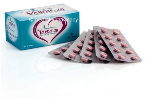 Generic Vardenafil Tablets Vardif 20 Mg 0 65 Per Pill