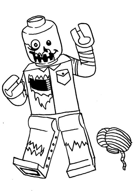 coloring page zombie  svg cut file