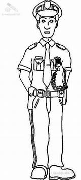 Helpers Policeman Classroom sketch template