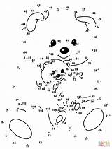 Dot Bear Coloring Pages Printable Daddy Child 100 Dots Skip Point Ours sketch template