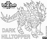 Invizimals Coloring Dark Hilltopper Shadow Zone Pages Invizimal sketch template