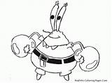 Spongebob Krabs Tuan Squarepants Mewarnai Diwarnai Kartun Plankton Coloringhome Snail Sponge Squidward Restoran Mewarnaigambar Anak sketch template
