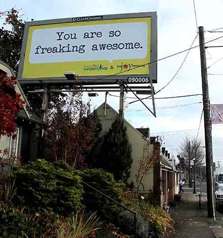 billboard proclaims    freaking awesome good news network