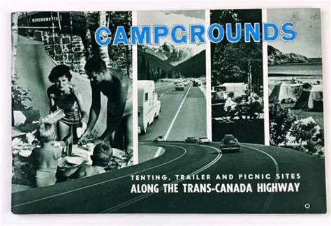 1960s Trans Canada Highway Campgrounds Tent Camping Vtg Travel Booklet