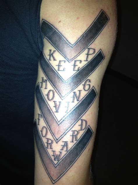 My Keep Moving Forward Tattoo Incorporated With Some