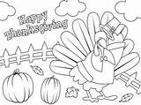 Coloring Thanksgiving Happy Turkey Pages Color Getcolorings Printable sketch template