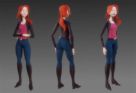 3d fully rigged character for blender cgtrader