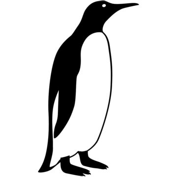 white penguin clipart hd png penguin black  white sign penguin
