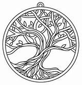 Ethereal Baum Eden Ausmalbilder Lebensbaum Mandala Lebens Felt Quilling Urbanthreads Contains Keltischer sketch template