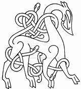 Viking Celtic Deviantart Darksuntattoo Patterns Flash Norse Tribal Nordic Designs Style Tattoo Embroidery Inspired Dragon Urnes Pattern Symbols Open sketch template