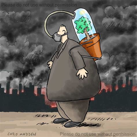 air pollution cartoon
