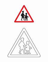 Znaki Drogowe Dla Dzieci Kolorowanki Pedestrian Kolorowanka Ostrzegawcze Scegli Educazione Nauka Znakow Drogowych sketch template