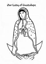 Guadalupe Lady Catholicmom sketch template