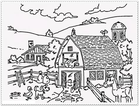 farm coloring pages  kids  girls educative printable