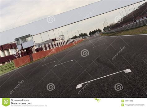racetrack stock photo image  pole signboard fast