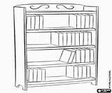 Mueble Librería sketch template