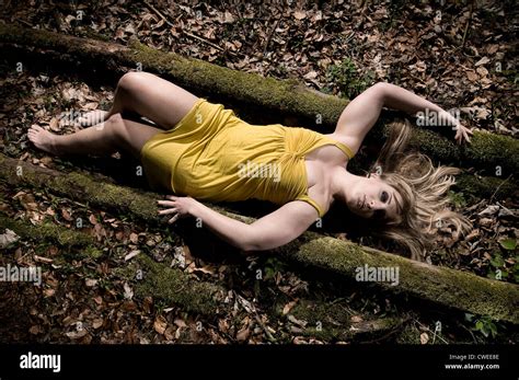 young womandeaddead body stock photo  alamy
