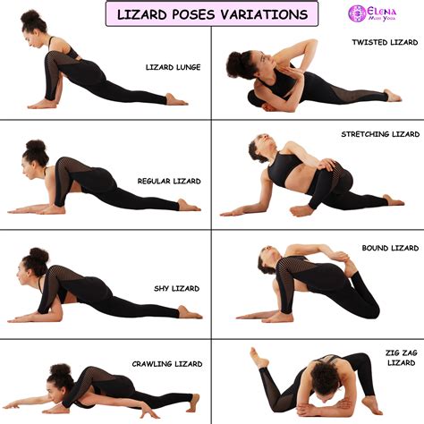 lizard poses variations elena  yoga
