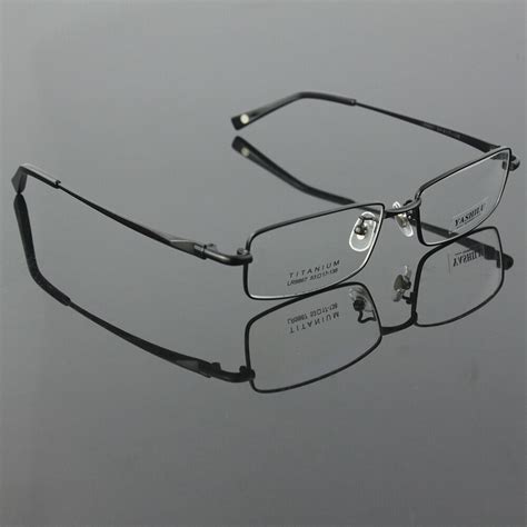 light weight pure titanium men full rim eyeglasses frame prescription