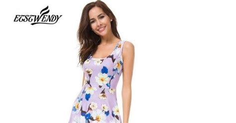 New Summer Fashion Sweet Style Women Dress Sleeveless Tank Floral Print