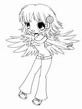 Chibi Coloring Pages Cute Drawing Anime Girl Delilah Printable Characters Kids Color Netart Adults Print Chib Unicorn Halloween sketch template