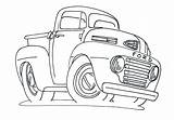 Coloring Pages Rod Truck Lifted Hot Rat Ford Getcolorings Getdrawings Colorings sketch template