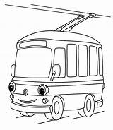 Bertie Trolleybus sketch template