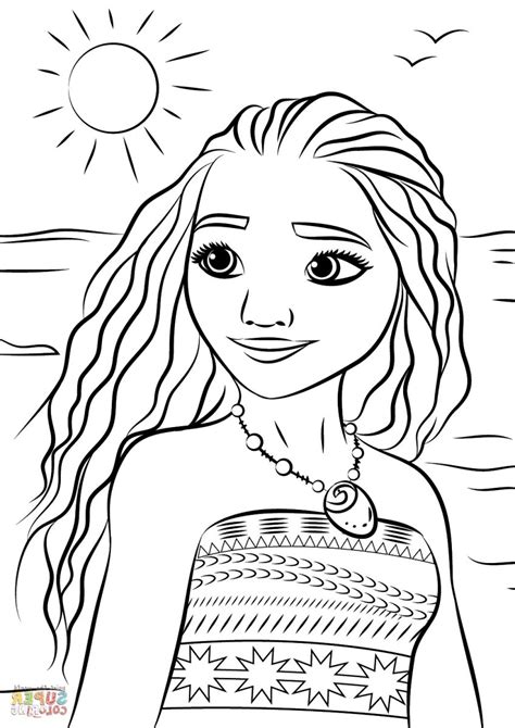 printable moana coloring pages  worksheets