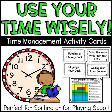 time management sorting activity shop  responsive counselor