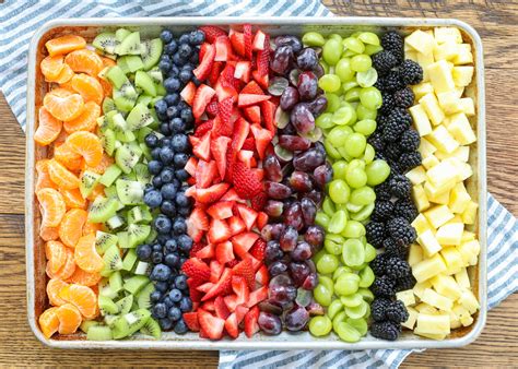 rainbow fruit salad barefeet   kitchen