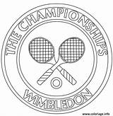 Coloriage Championships Wimbledon Dessin Golpe Hellokids Reves Tenis Roland Garros sketch template