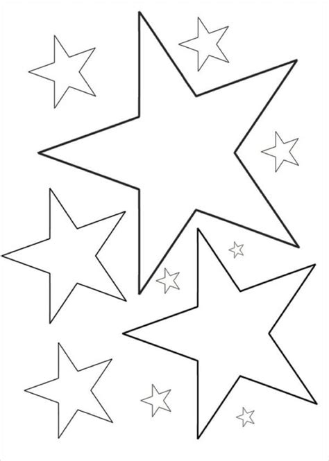 coloring page star coloring pages  reverasite