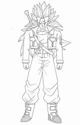 Trunks Ssj3 Mirai Pages Deviantart Soon Coming Coloring Template sketch template